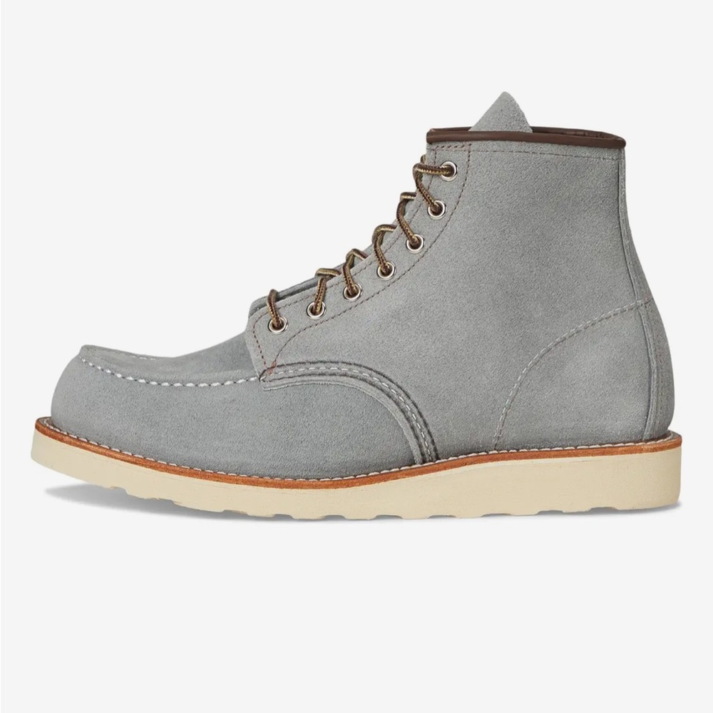 Red Wing Classic Moc Mens 6" Boot Dusty Blue Abilene Leather- Mens 9M Womens 11M
